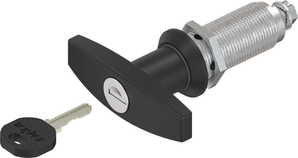 T-Griff-Vorreiber Schließung EK 333, GD-Zn schwarz gepulvert