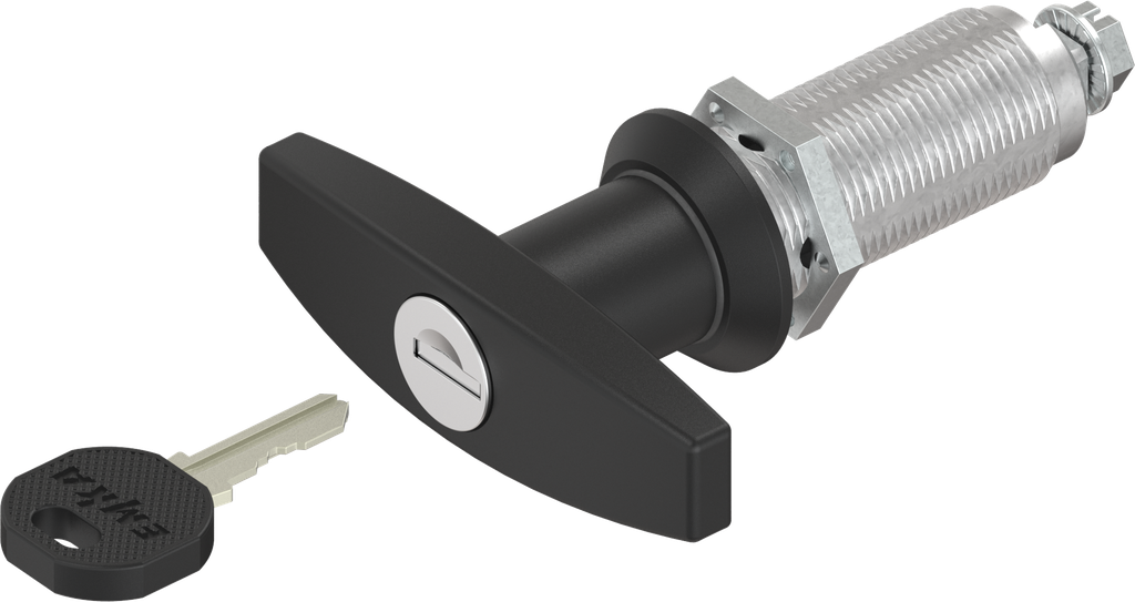 T-Griff-Vorreiber unterschiedliche Schließung, GD-Zn schwarz gepulvert