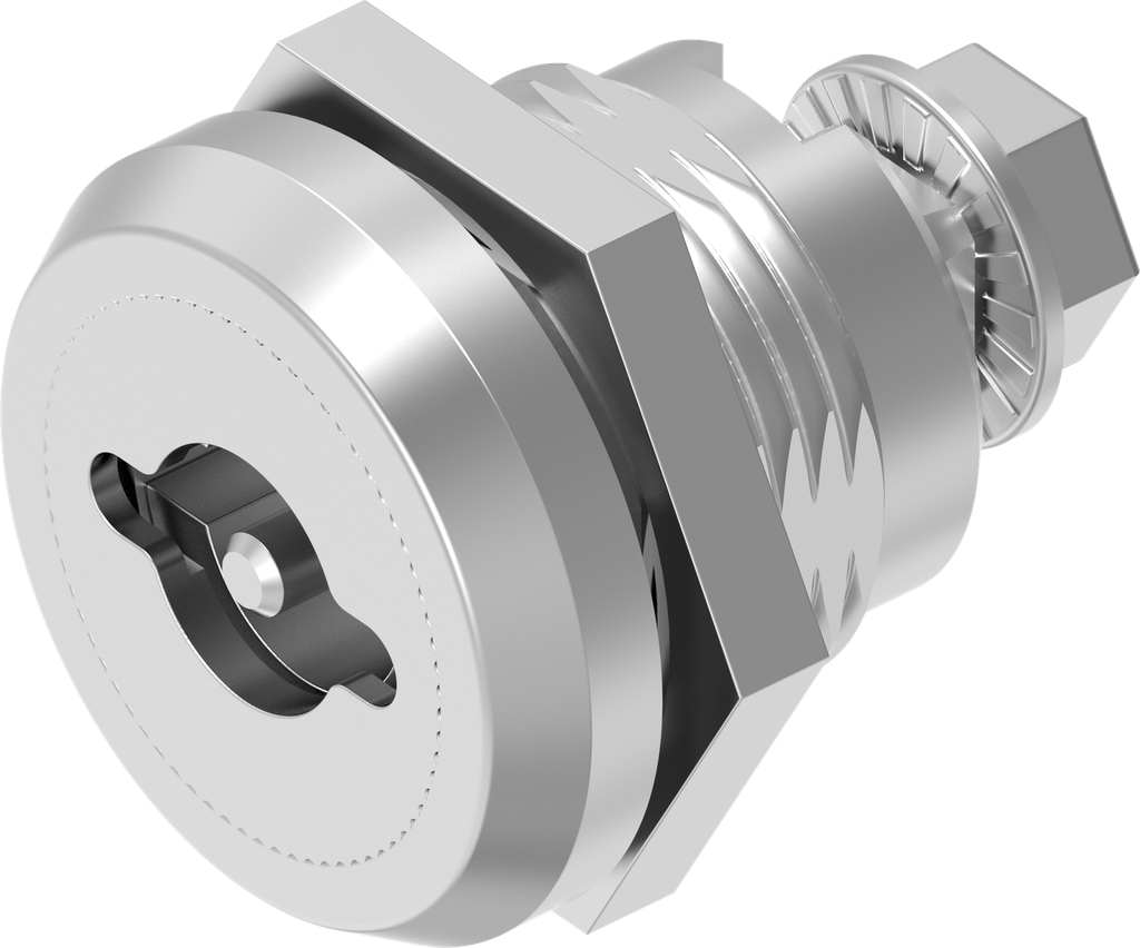 Trilvast slot dubbelbaard 3 variant rechts, RVS 303