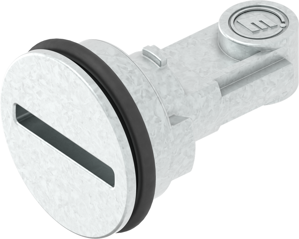 Bediening sleuf 2x4 voor snelle montage, Zamak verzinkt